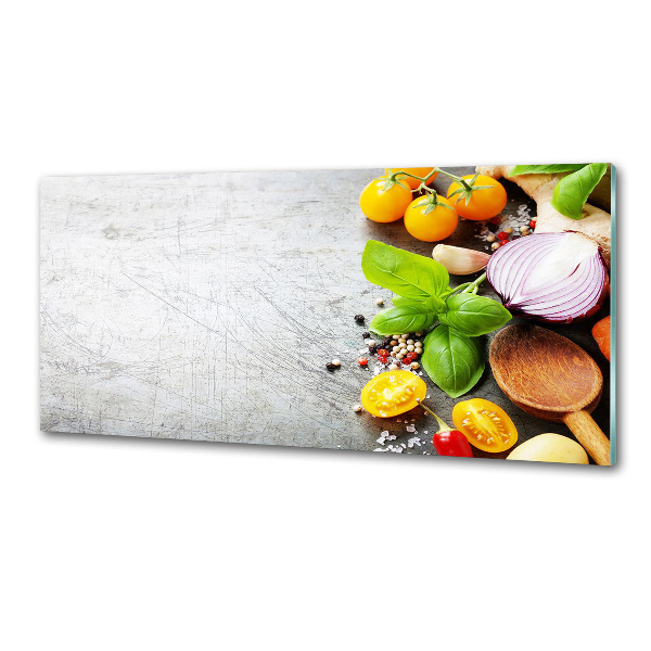 Cooker splashback Vegetables