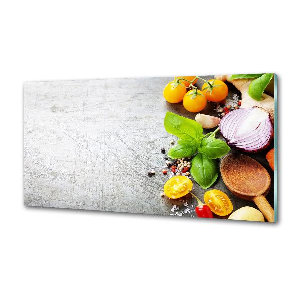 Cooker splashback Vegetables