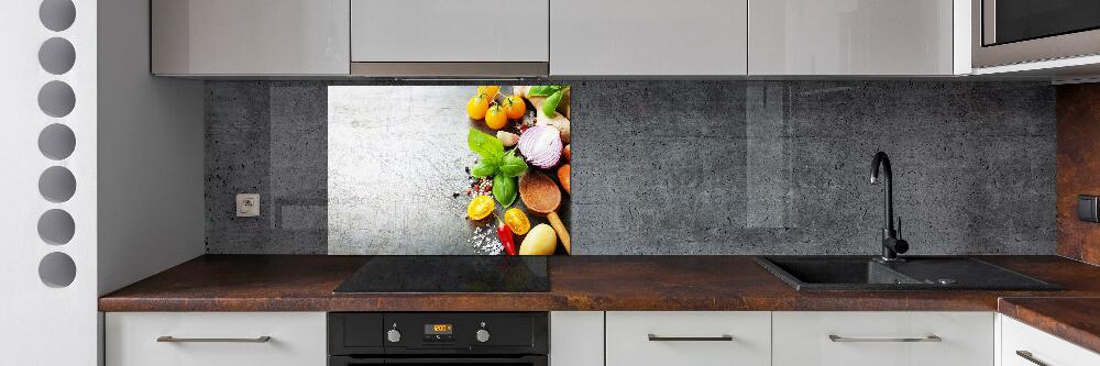 Cooker splashback Vegetables