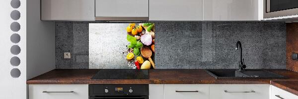 Cooker splashback Vegetables