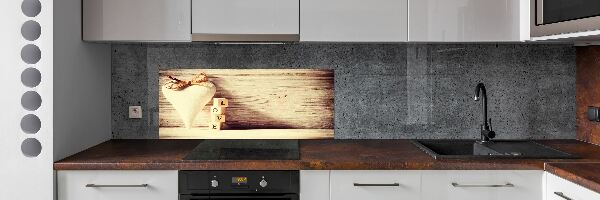 Glass splashback Love