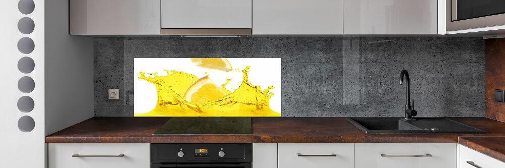 Cooker splashback Lemon slices