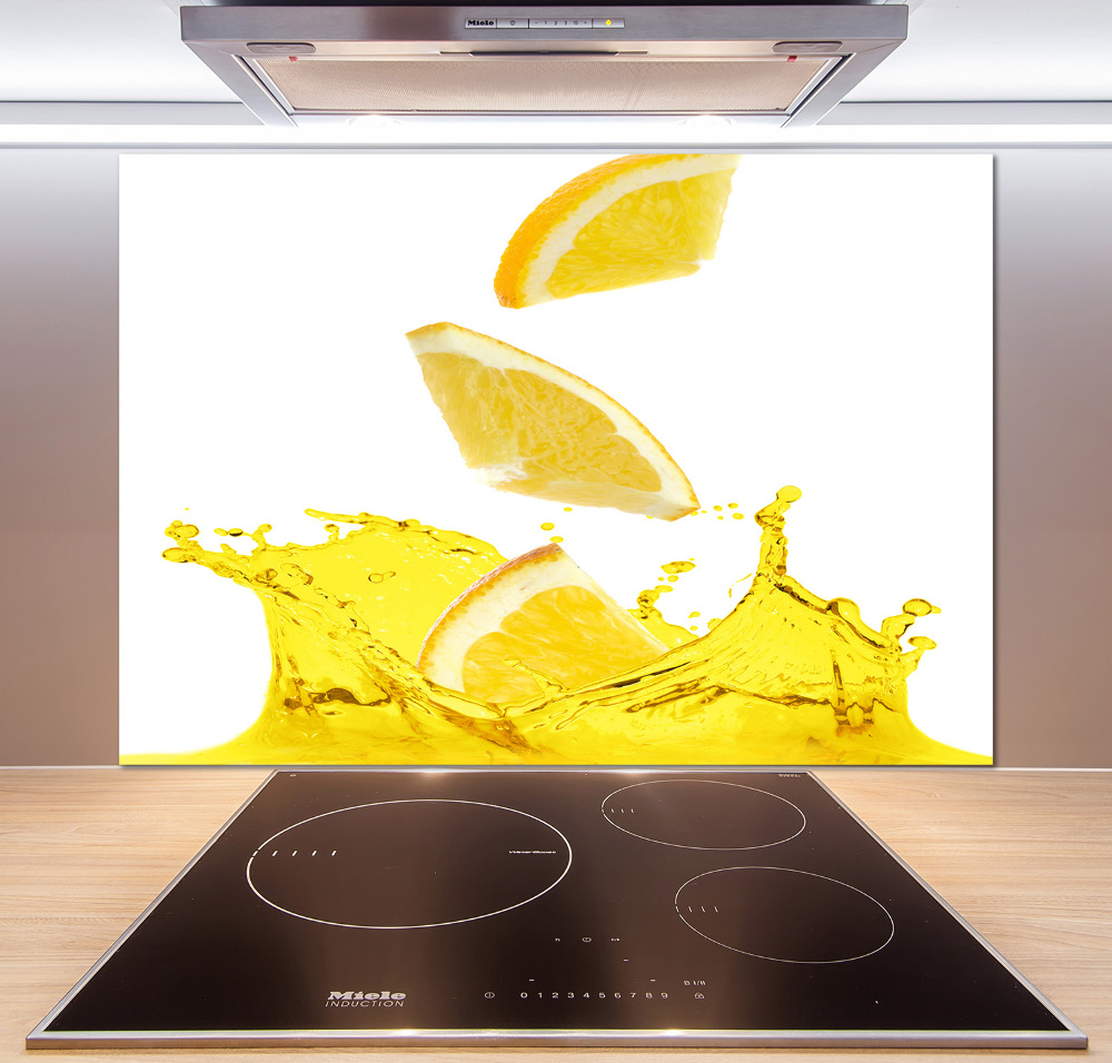 Cooker splashback Lemon slices