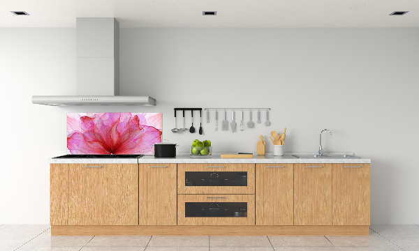 Cooker splashback Pink flower