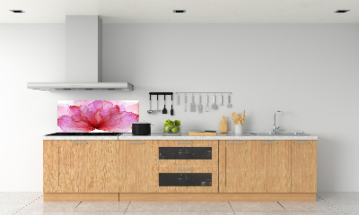 Cooker splashback Pink flower