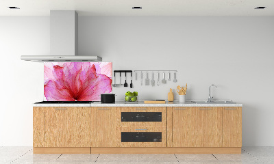 Cooker splashback Pink flower