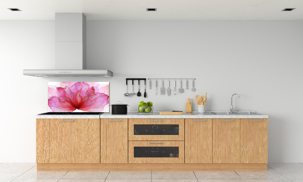 Cooker splashback Pink flower