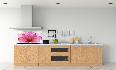 Cooker splashback Pink flower