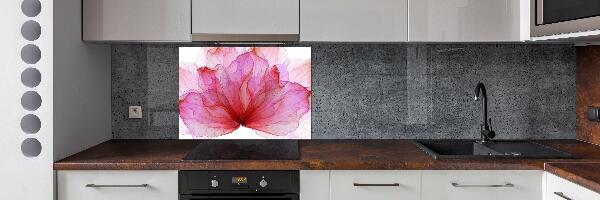 Cooker splashback Pink flower