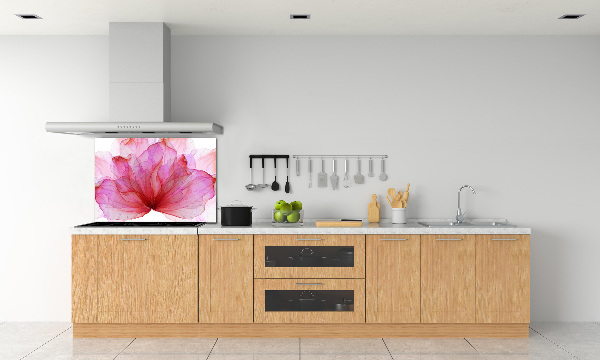 Cooker splashback Pink flower