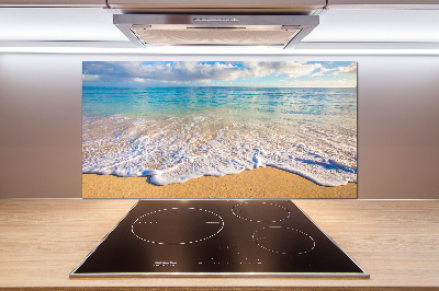 Kitchen wall panels Hawaiian beach