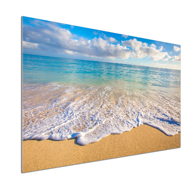 Kitchen wall panels Hawaiian beach