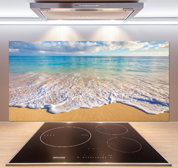 Kitchen wall panels Hawaiian beach