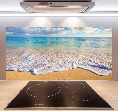 Kitchen wall panels Hawaiian beach