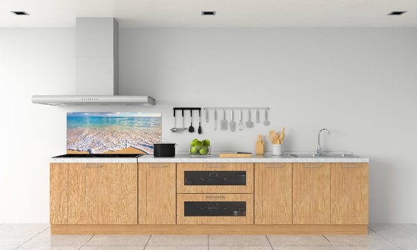 Kitchen wall panels Hawaiian beach