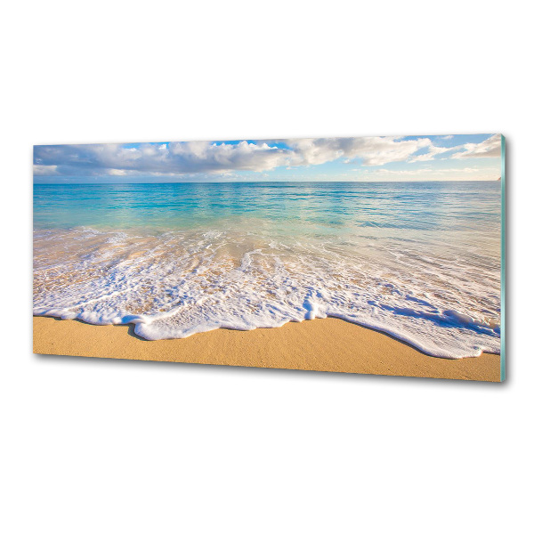 Kitchen wall panels Hawaiian beach