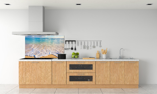 Kitchen wall panels Hawaiian beach