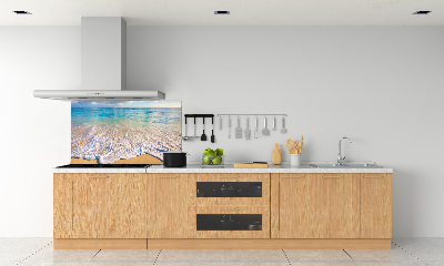 Kitchen wall panels Hawaiian beach