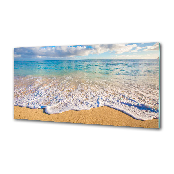 Kitchen wall panels Hawaiian beach