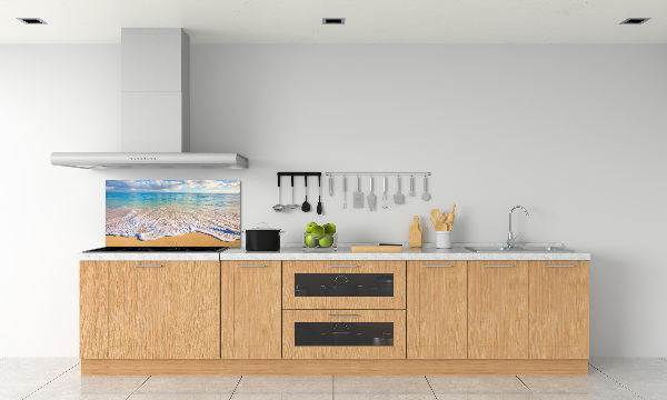 Kitchen wall panels Hawaiian beach