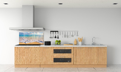 Kitchen wall panels Hawaiian beach