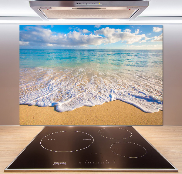 Kitchen wall panels Hawaiian beach