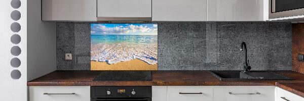 Kitchen wall panels Hawaiian beach