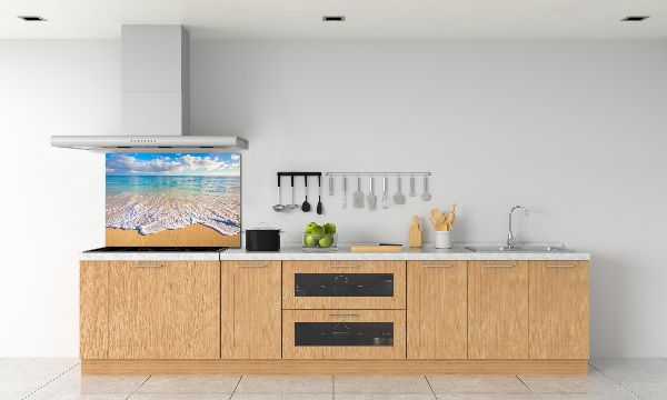 Kitchen wall panels Hawaiian beach