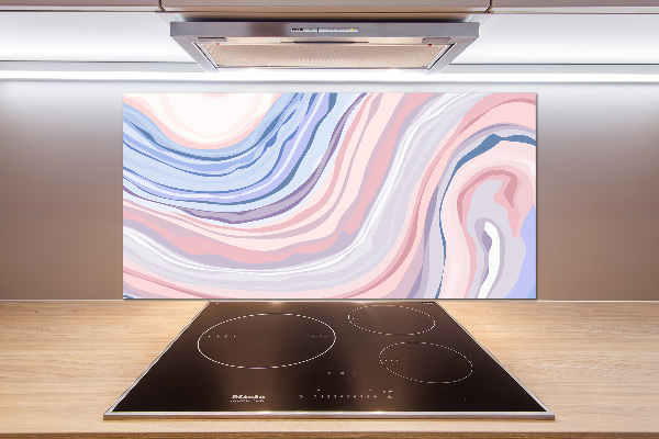 Kitchen splashback Wave abstraction