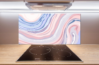 Kitchen splashback Wave abstraction