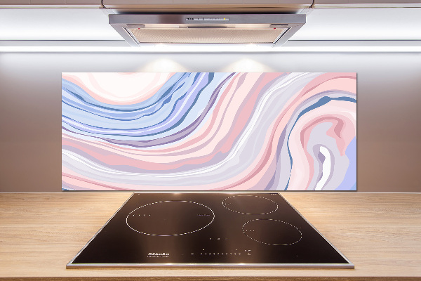 Kitchen splashback Wave abstraction