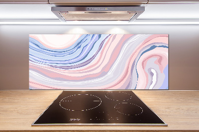 Kitchen splashback Wave abstraction