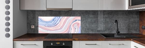 Kitchen splashback Wave abstraction