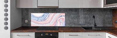 Kitchen splashback Wave abstraction