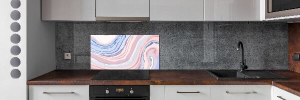 Kitchen splashback Wave abstraction