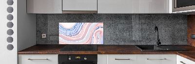 Kitchen splashback Wave abstraction