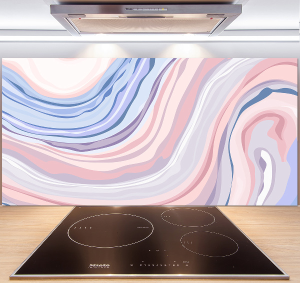 Kitchen splashback Wave abstraction