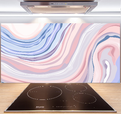 Kitchen splashback Wave abstraction