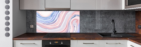 Kitchen splashback Wave abstraction