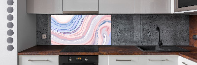 Kitchen splashback Wave abstraction