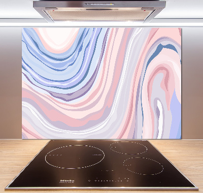 Kitchen splashback Wave abstraction