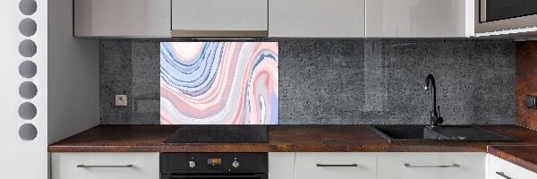 Kitchen splashback Wave abstraction