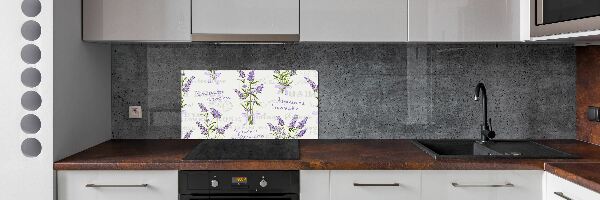 Cooker splashback Lavender