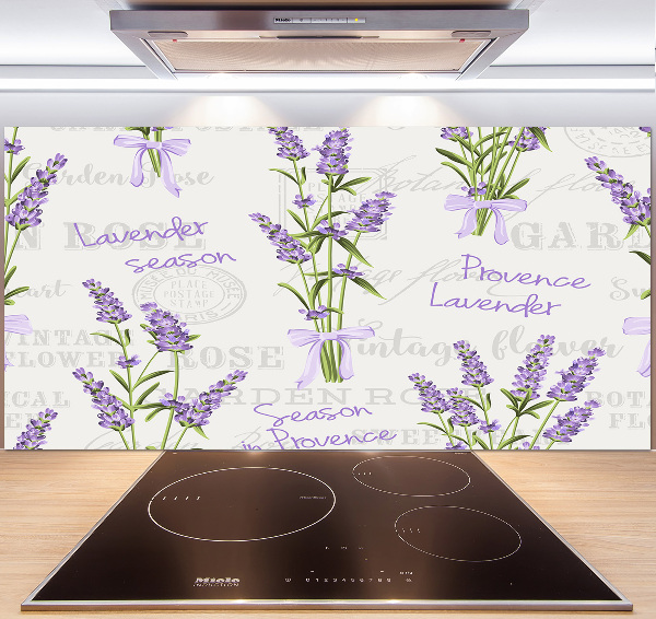 Cooker splashback Lavender