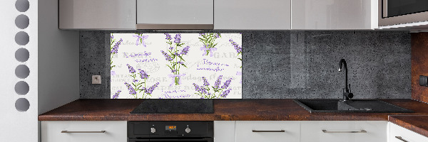 Cooker splashback Lavender