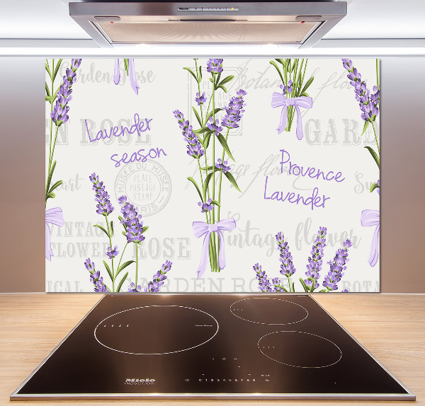 Cooker splashback Lavender