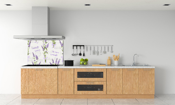 Cooker splashback Lavender