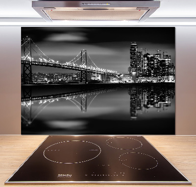 Cooker splashback San Francisco at night