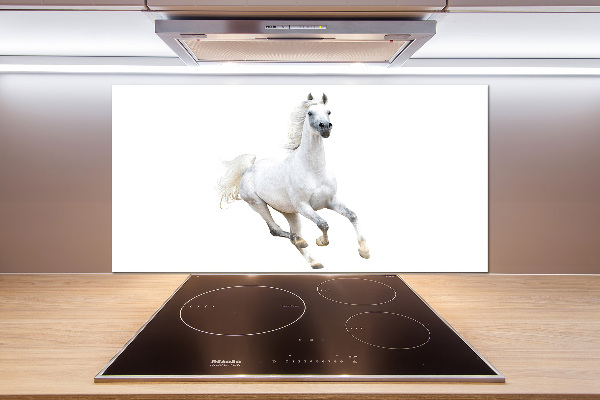 Cooker splashback White Arabic horse