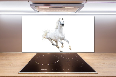 Cooker splashback White Arabic horse